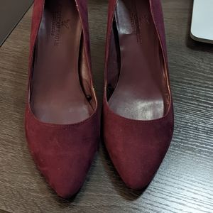 Burgundy pumps